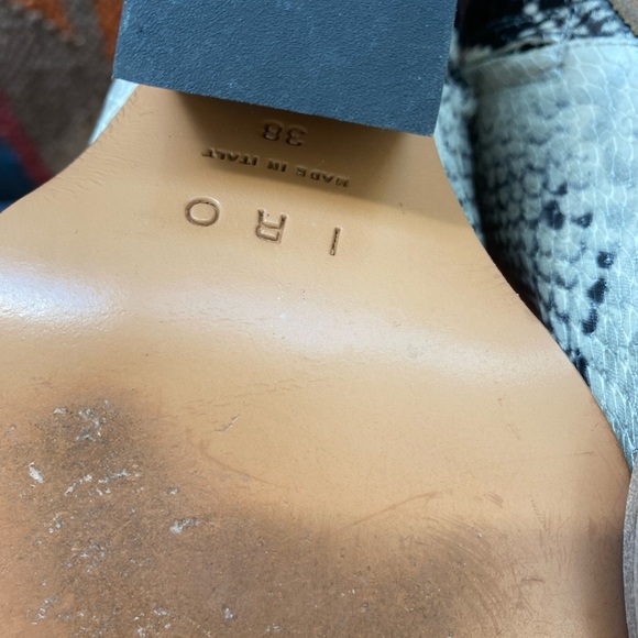 IRO SNAKESKIN COWBOY BOOTIES - Picture 11 of 12